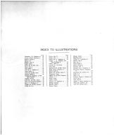 Index to Illustrations, Benton County 1909 Microfilm